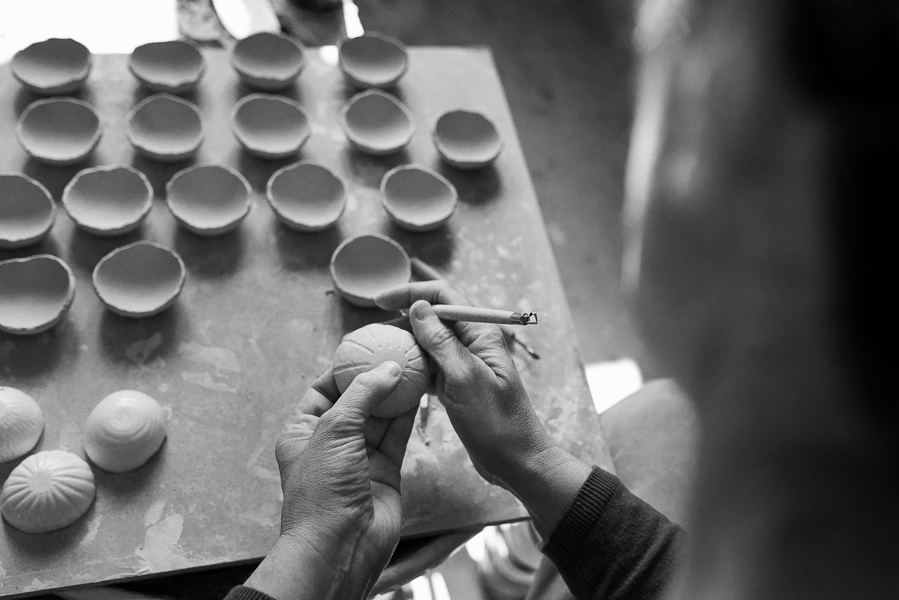 Taller de cerámica de Marta Danés socia de Artesanos de Aragón
